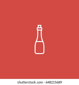 potion icon. sign design. red background