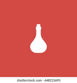 potion icon. sign design. red background