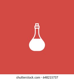 potion icon. sign design. red background