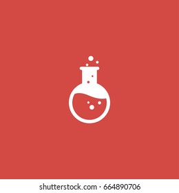potion icon. sign design. red background
