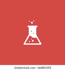 potion icon. sign design. red background
