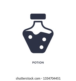 potion icon. Simple element illustration from magic concept. potion editable symbol design on white background. Can be use for web and mobile.