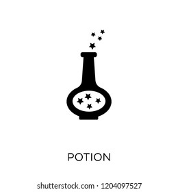 Potion icon. Potion symbol design from Fairy tale collection. Simple element vector illustration on white background.