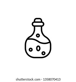 Potion icon. Test tube icon. Magic potion vector symbol isolated on white background. Trendy Flat style for graphic design, Web site, UI. EPS10. - Vector illustration