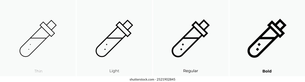 potion icon. Thin, Light Regular And Bold style design isolated on white background
