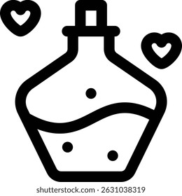 potion icon. Thin Linear Style Design Isolated On White Background