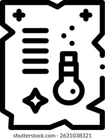 potion icon. Thin Linear Style Design Isolated On White Background