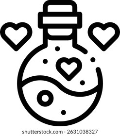 potion icon. Thin Linear Style Design Isolated On White Background
