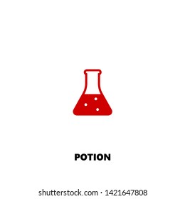 potion icon. potion vector design. sign design. red color