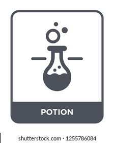 potion icon vector on white background, potion trendy filled icons from Magic collection, potion simple element illustration