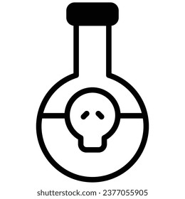 Potion icon with white background vector stock illustration