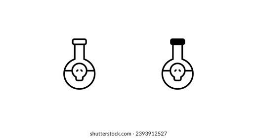 Potion icon with white background vector stock illustration