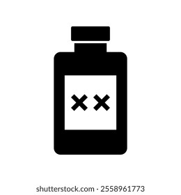 Potion illustrated on white background