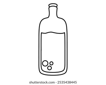 Potion Line Art Background Illustration