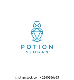 Potion logo design icon vector