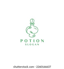 Potion logo design icon vector