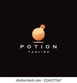 Potion Logo Icon Design Template Flat Vector