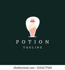 Potion Logo Icon Design Template Flat Vector