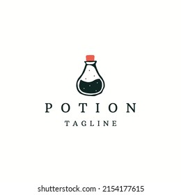 Potion Logo Icon Design Template Flat Vector