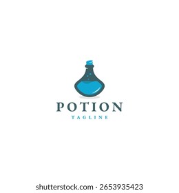 Potion logo icon design template flat vector