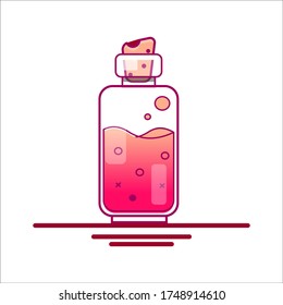 potion pink flat design ilustratoe
