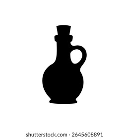 Potion silhouette icon vector flat design.