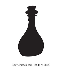 Potion silhouette vector flat illustration design on white background