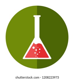 Potion test tube icon. Flat illustration of potion test tube vector icon  isolated on white