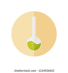 Potion test tube icon. Flat illustration of potion test tube vector icon isolated 