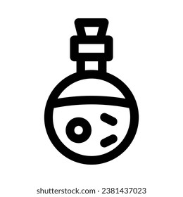 potion vector icon on white background