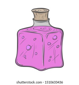 Potion vector illustration, hand drawn isolated doodle.