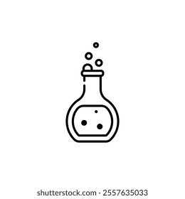 Potion vector illustration with linear style suitable for icon