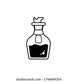 Potion vector image with label