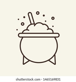 Potion vector line icon. Wine, party, Halloween. Vector illustration can be used for topics  like holiday, Halloween, alcohol