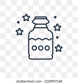 Potion vector outline icon isolated on transparent background, high quality linear Potion transparency concept can be used web and mobile