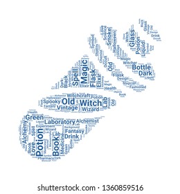potion word cloud. tag cloud about potion.
