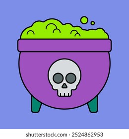 Potions Icon Illustration Flat Design Style