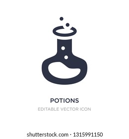potions icon on white background. Simple element illustration from Gaming concept. potions icon symbol design.