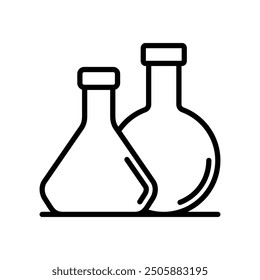 Potions laboratory icon line vector design in trendy style
