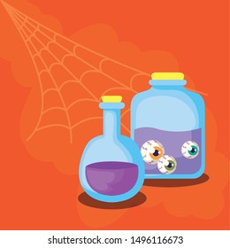 potions magic in scene halloween