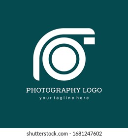 Potography logo with camera concept