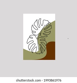 potrait background floral tropical leaf for summer colorful. every object isolated