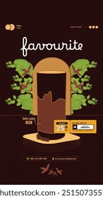 Potrait coffee shop template design