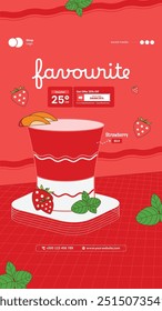 Modelo de postagem de mídia social para promoção de restaurante e comércio eletrônico