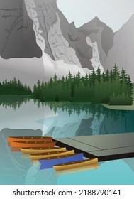 Naturaleza de los árboles. Ilustración vectorial de fondo paisajístico, pueblo, bosque y árboles. Dibujos de la mano del verano y la primavera