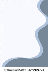 Potrait simple document cover background with light slitegray color