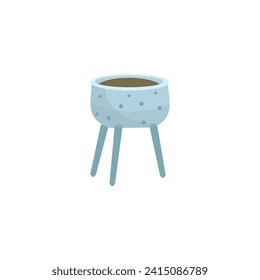 pots with colors with lines vector