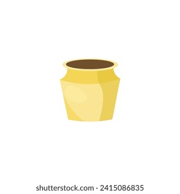 pots with colors with lines vector