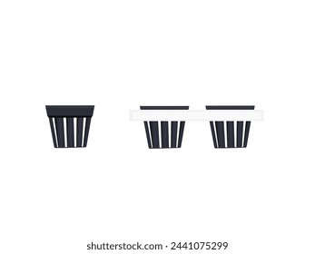 Pots for growing hydroponic vegetables