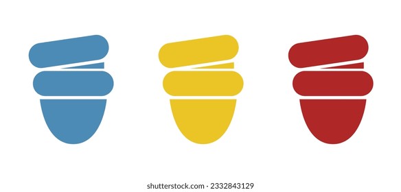 pots icon on a white background, vector illustration